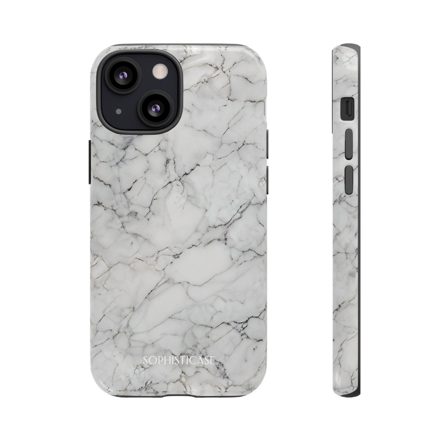 Marble Opulence in White - iPhone Case, Samsung Galaxy Case, Google Pixel Case