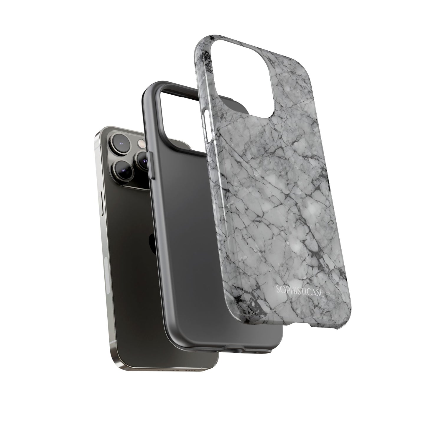 Marble Opulence in Grey - iPhone Case, Samsung Galaxy Case, Google Pixel Case