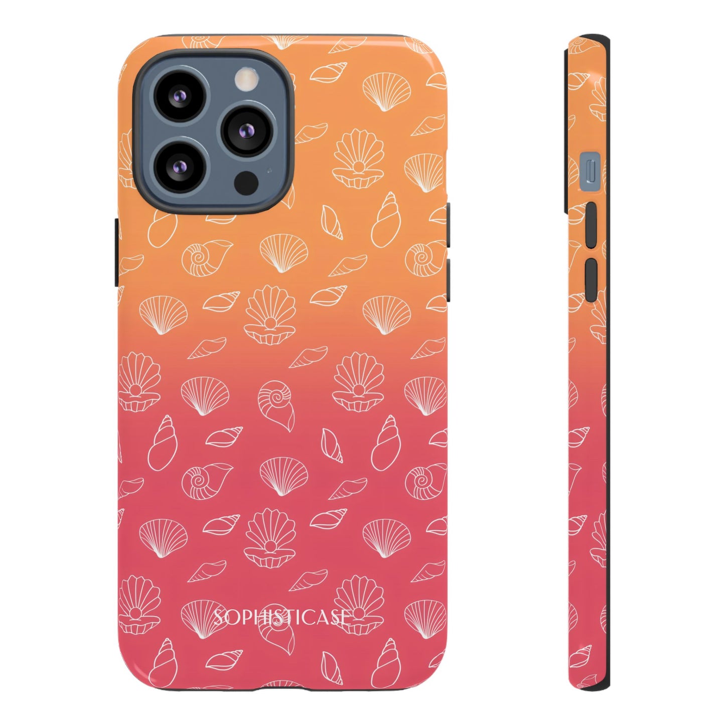 Seashell Society in Sunset Orange - iPhone Case