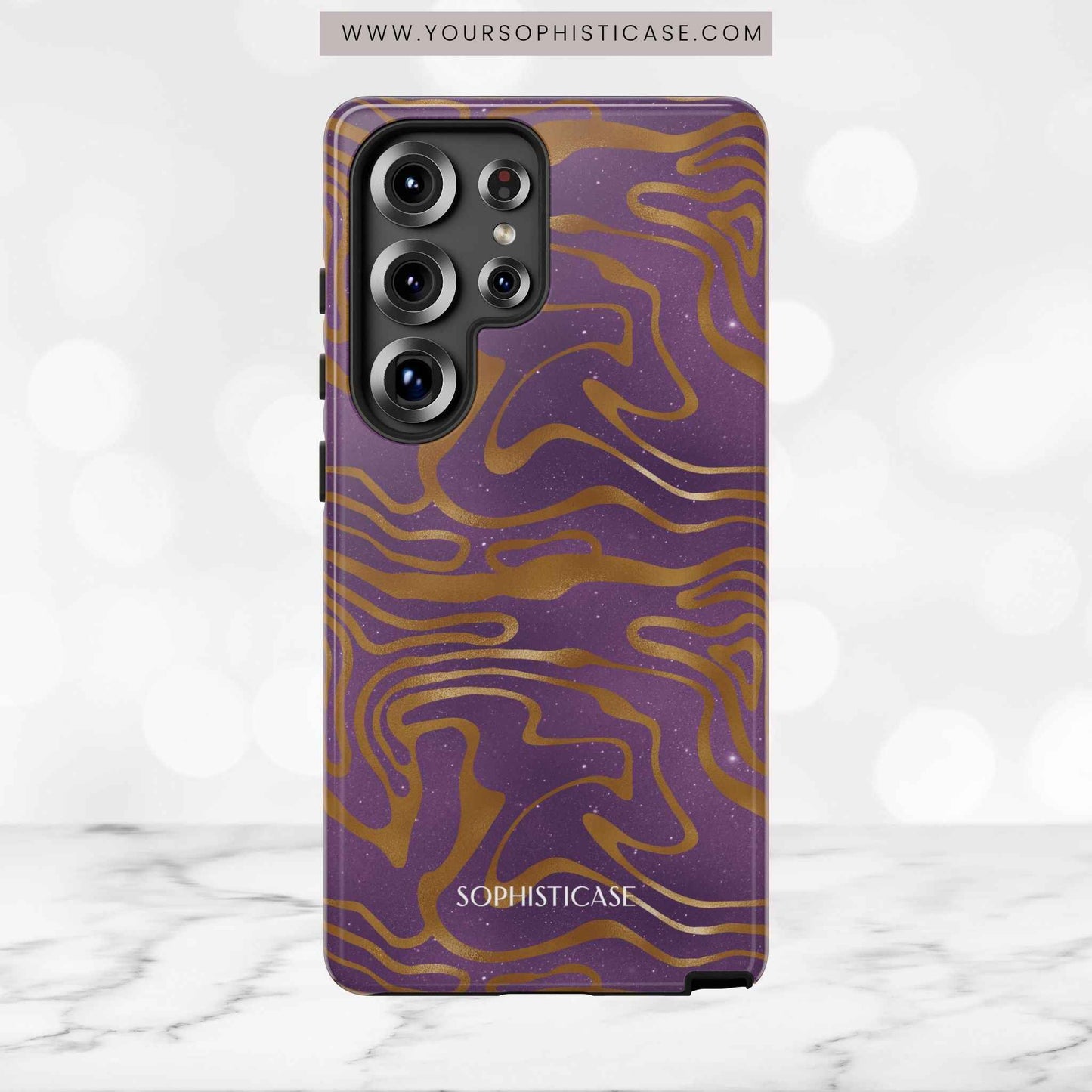 Cosmic Zebra in Purple - iPhone Case, Samsung Galaxy Case, Google Pixel Case