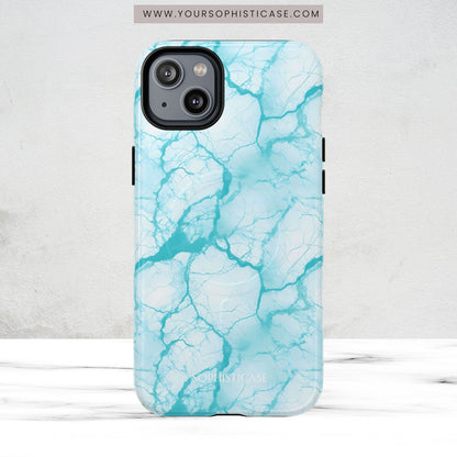 Marble Opulence in Aqua - Magsafe Case