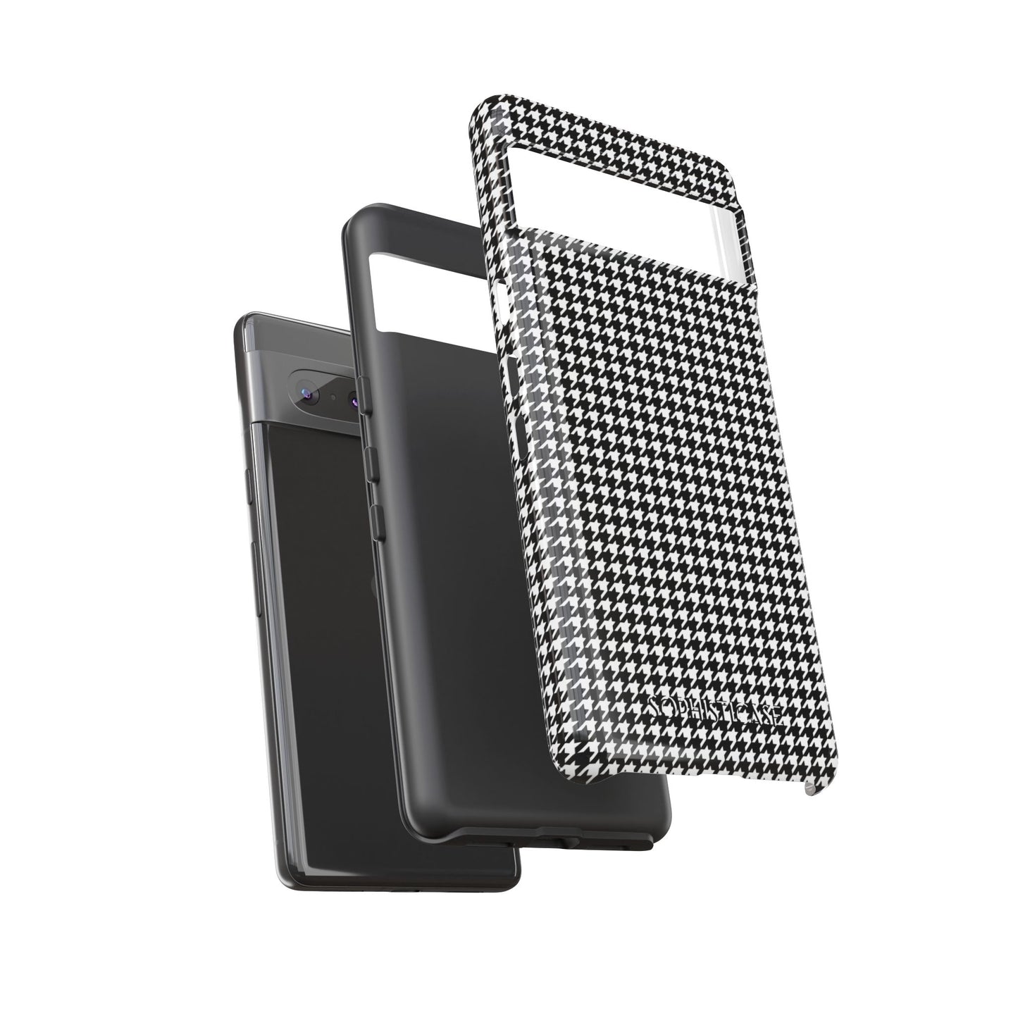 Tough Case - Houndstooth in Black