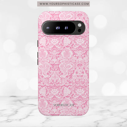Luxe Lace in Pink - Tough Phone Case