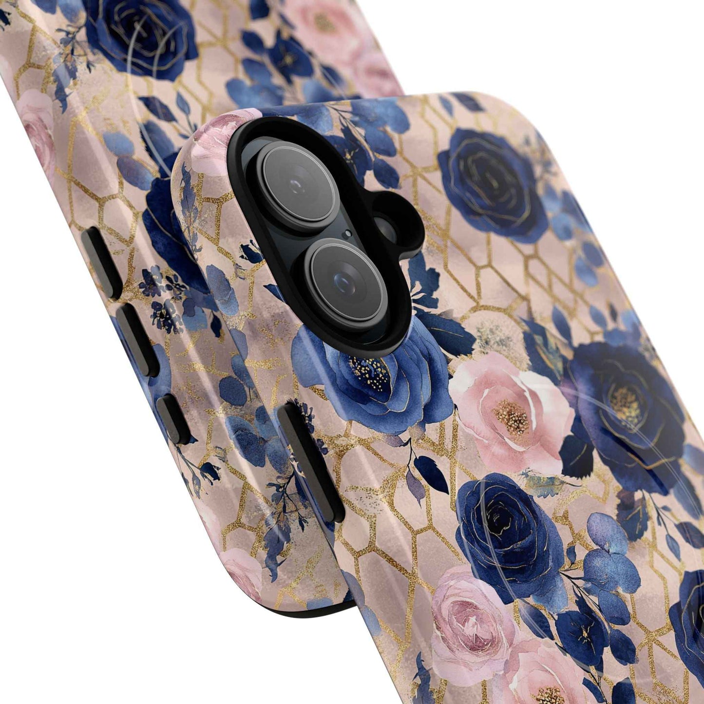 Royal Floral in Navy Blush - iPhone Magsafe Case