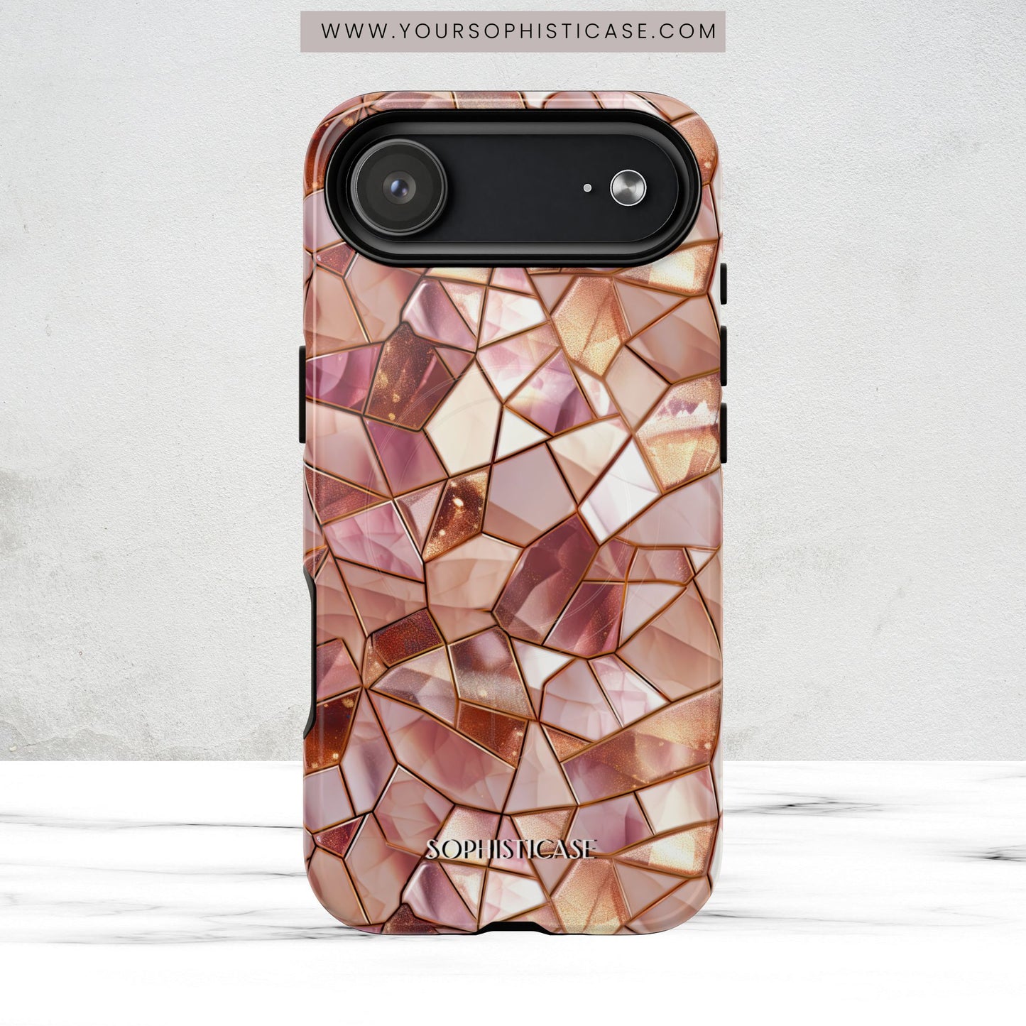 Rose' Runway in Champagne Mosaic - Magsafe Case