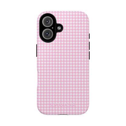 Tough Case - Houndstooth in Pink