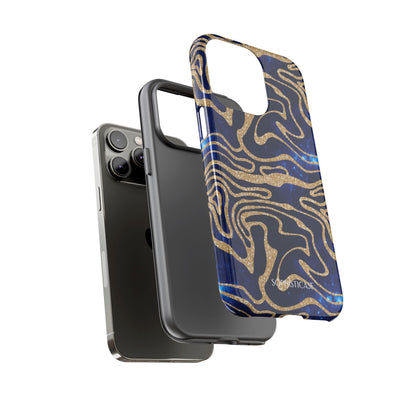 Cosmic Gold in Blue - iPhone Case, Samsung Galaxy Case, Google Pixel Case