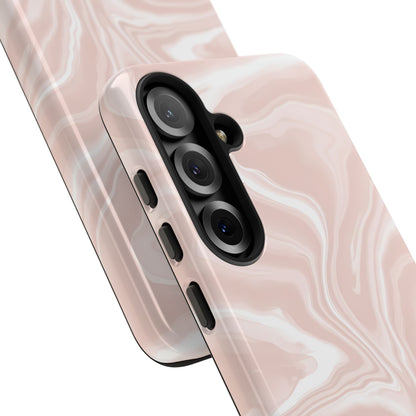 Liquid Dreams in Neutral Beige - Tough Phone Case