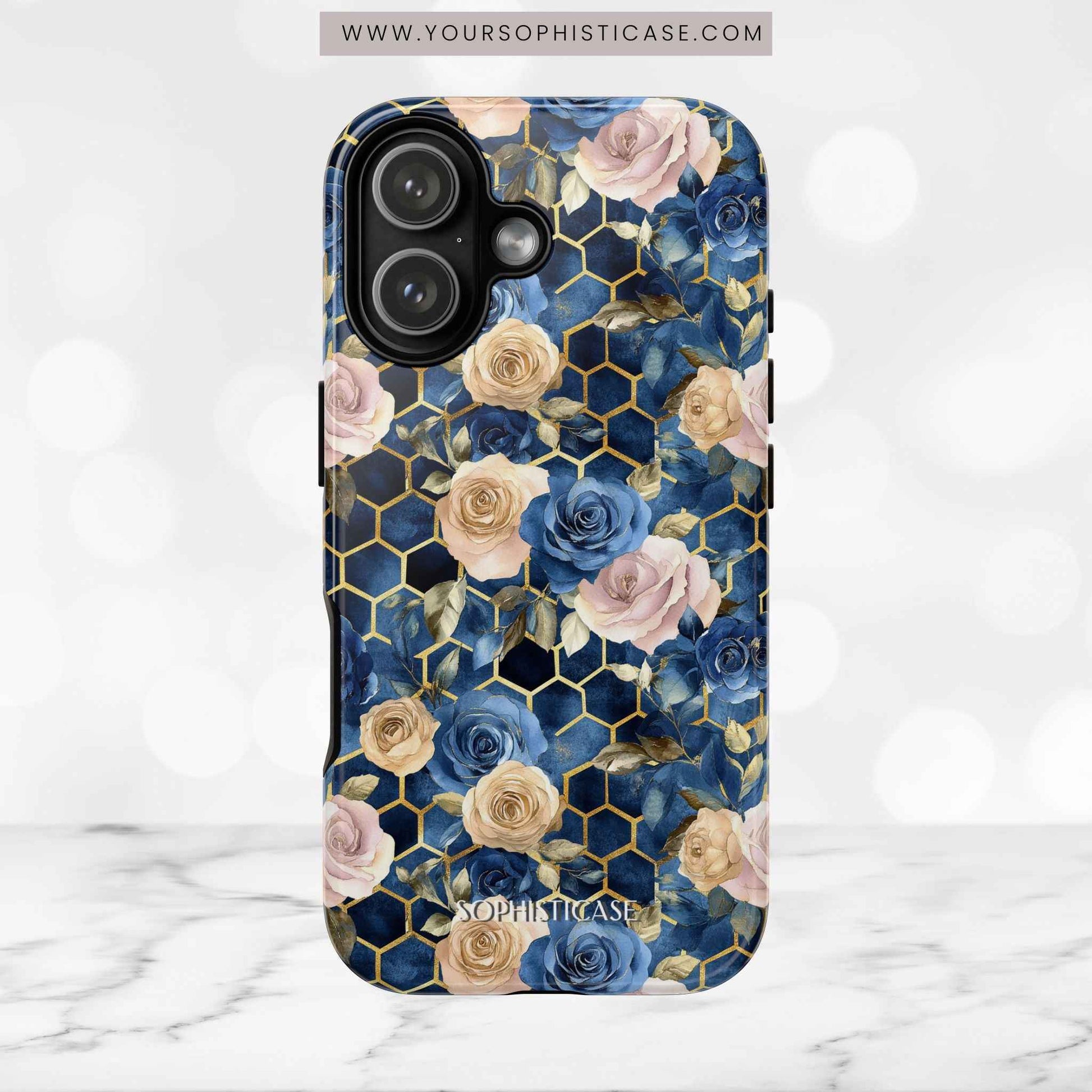 Royal Floral in Midnight Rose - Tough Phone Case