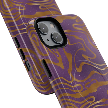 Cosmic Gold in Purple - iPhone Magsafe Case