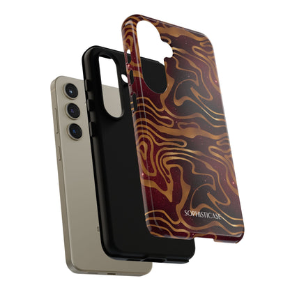 Cosmic Zebra in Red - iPhone Case, Samsung Galaxy Case, Google Pixel Case