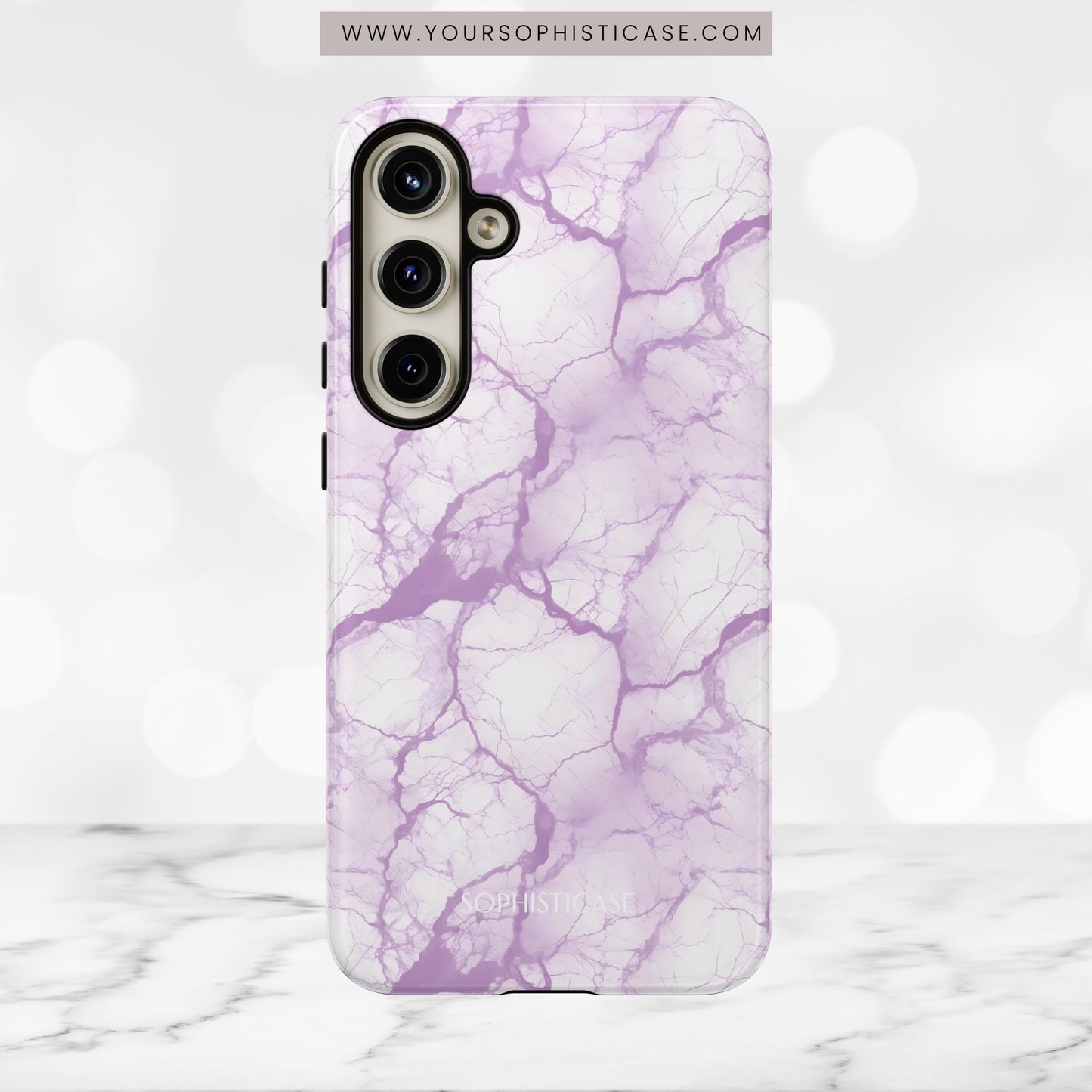 Marble Opulence in Purple - Tough Phone Case