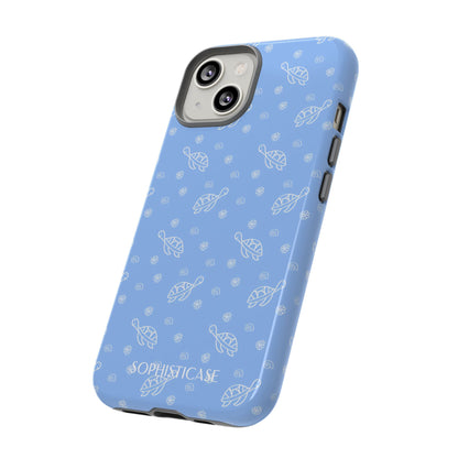 Turtle Island in Blue - Protective Phone Case for iPhone