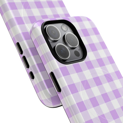 Gingham in Purple - Magsafe Case