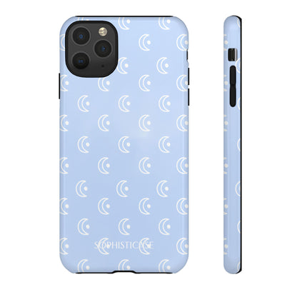 Moon Phase in Baby Blue - Tough Phone Case for iPhone