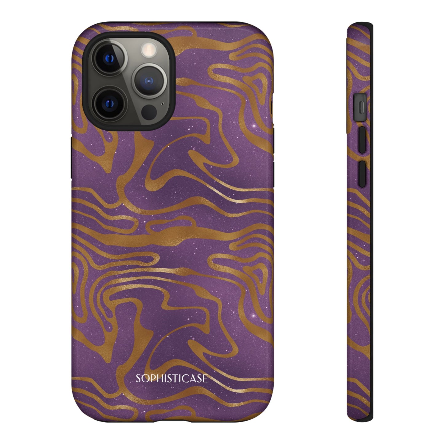 Cosmic Gold in Purple - iPhone Case, Samsung Galaxy Case, Google Pixel Case