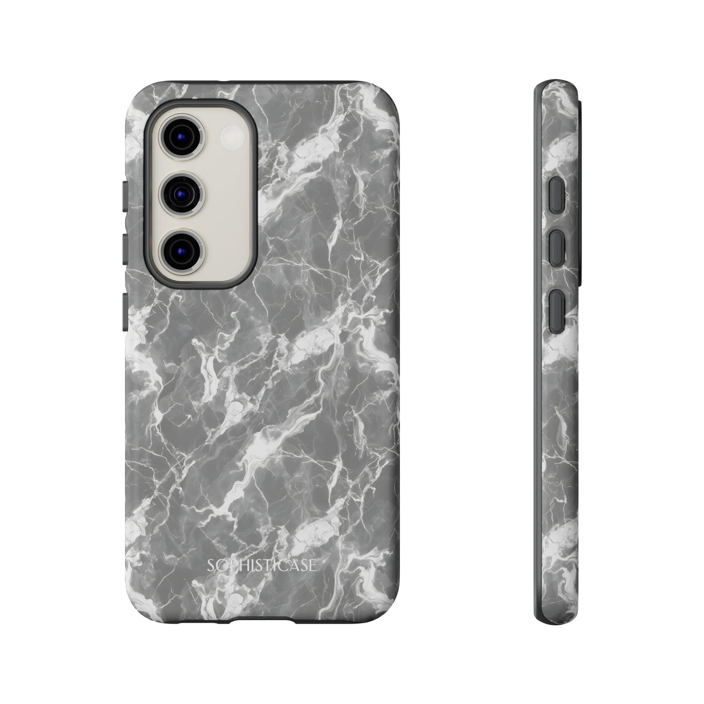 Marble Crush in Charcoal Grey - iPhone Case, Samsung Galaxy Case, Google Pixel Case