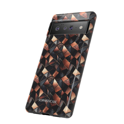 Rose' Runway in Noir Mosaic - Tough Phone Case