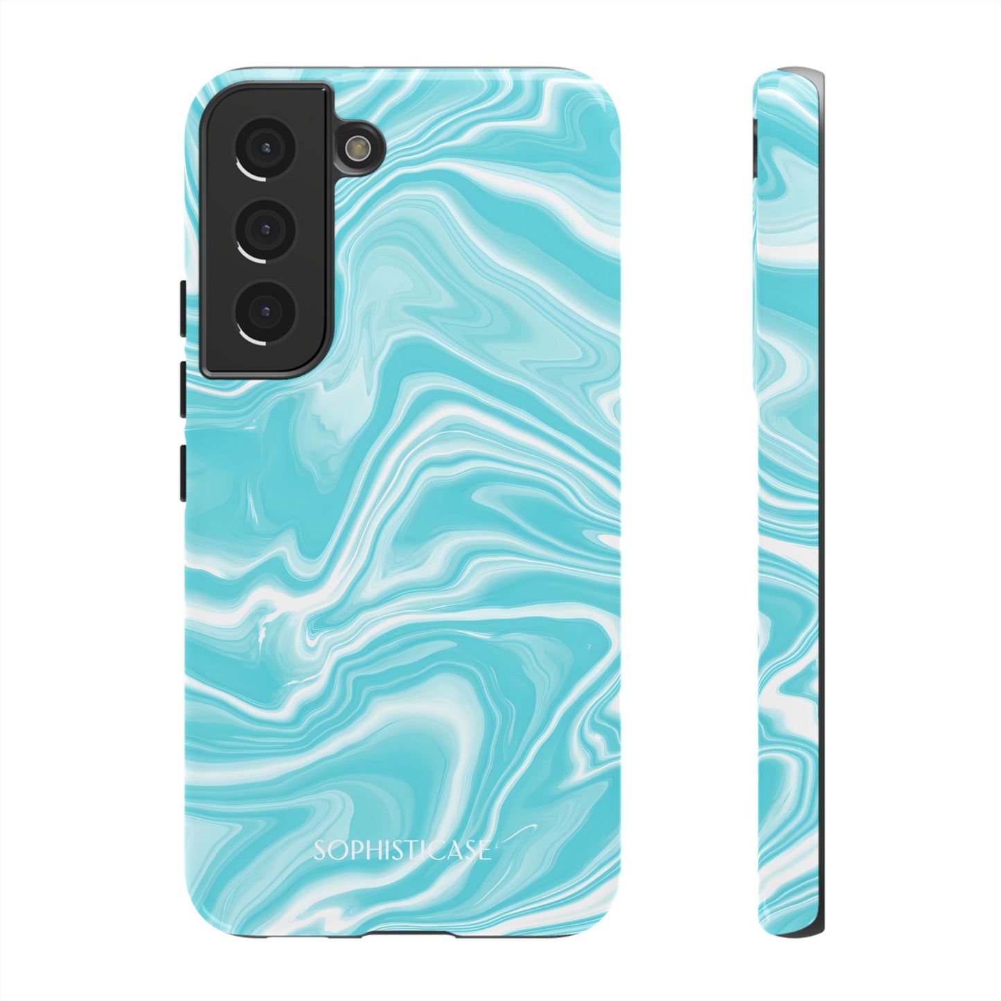 Liquid Dreams in Aqua - Tough Phone Case