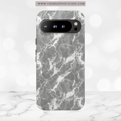 Marble Crush in Charcoal Grey - iPhone Case, Samsung Galaxy Case, Google Pixel Case