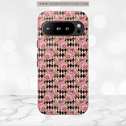 Rose Diamond Romance in Isolde - Tough Phone Case