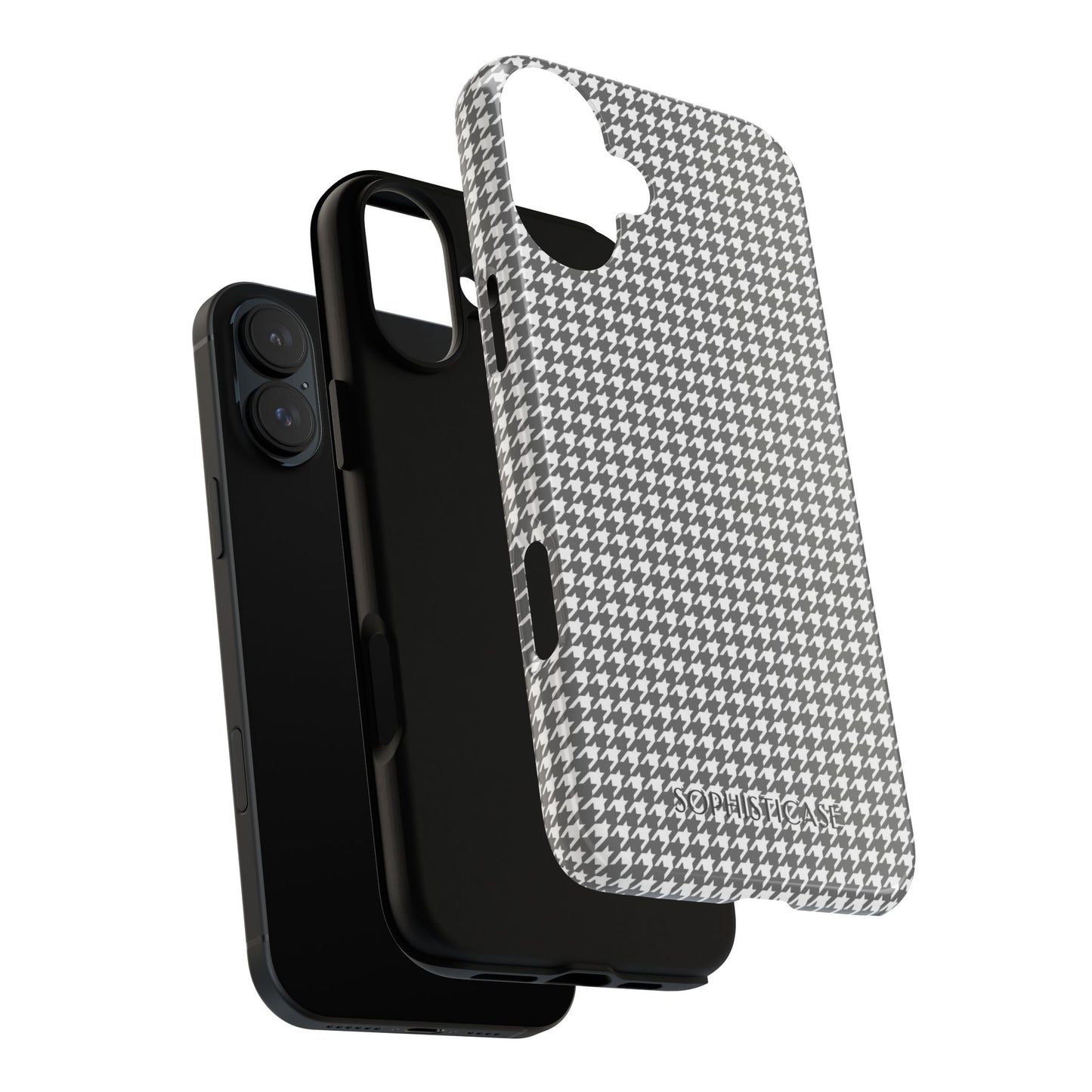 Tough Case - Houndstooth in Grey