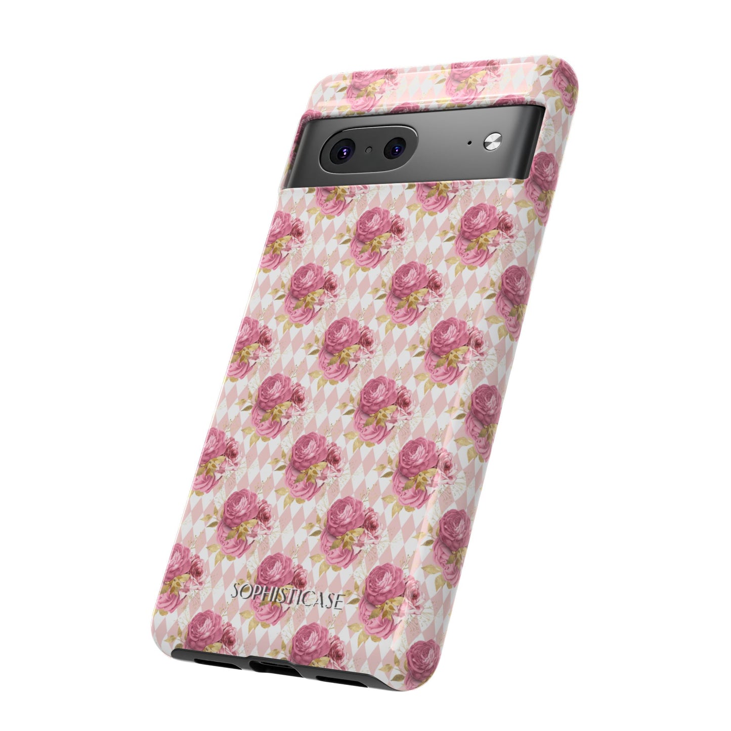 Rose Diamond Romance in Sienna - Tough Phone Case