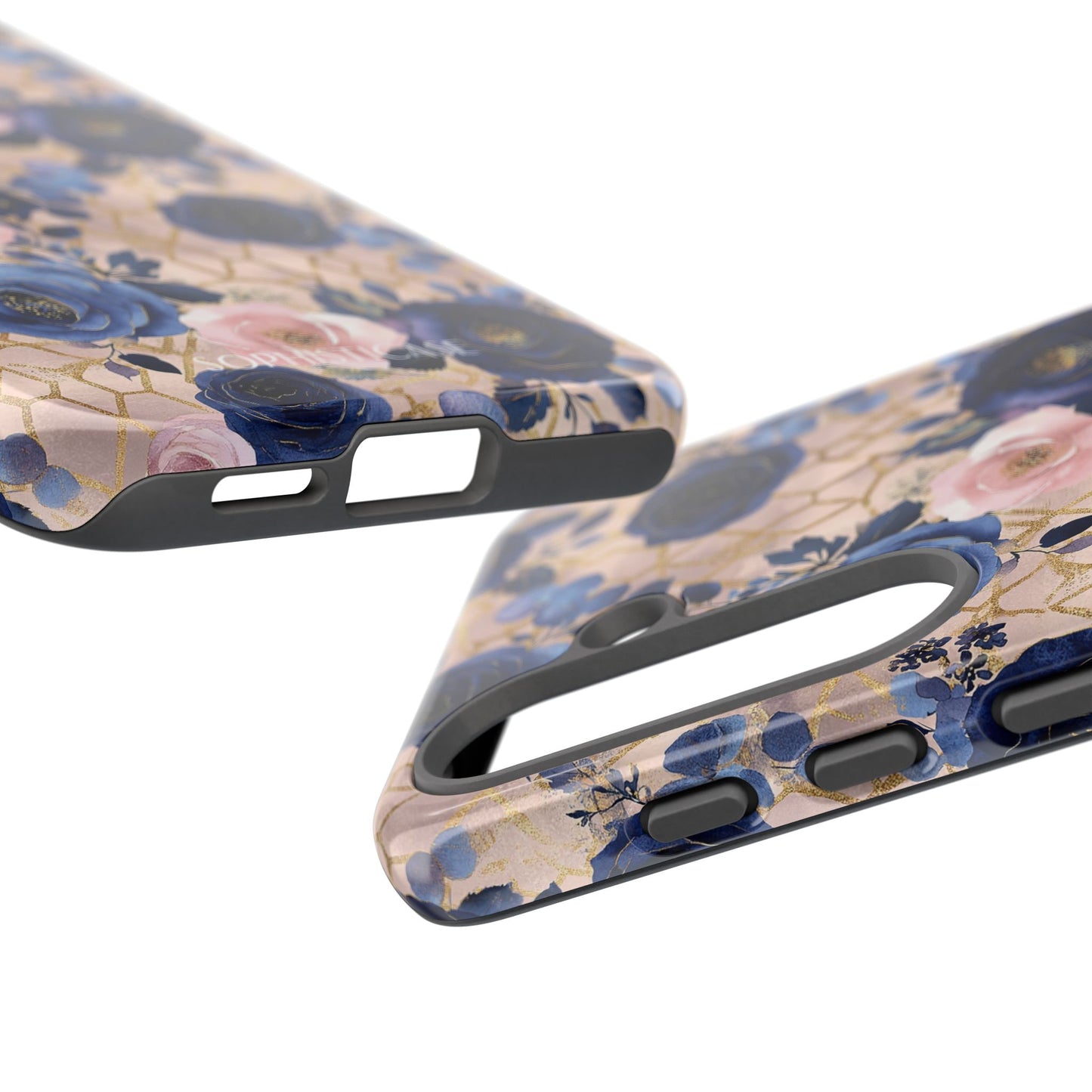 Royal Floral in Navy Blush - Tough Phone Case