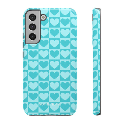Tough Love in Aqua - Tough Phone Case