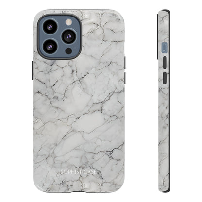 Marble Opulence in White - iPhone Case, Samsung Galaxy Case, Google Pixel Case