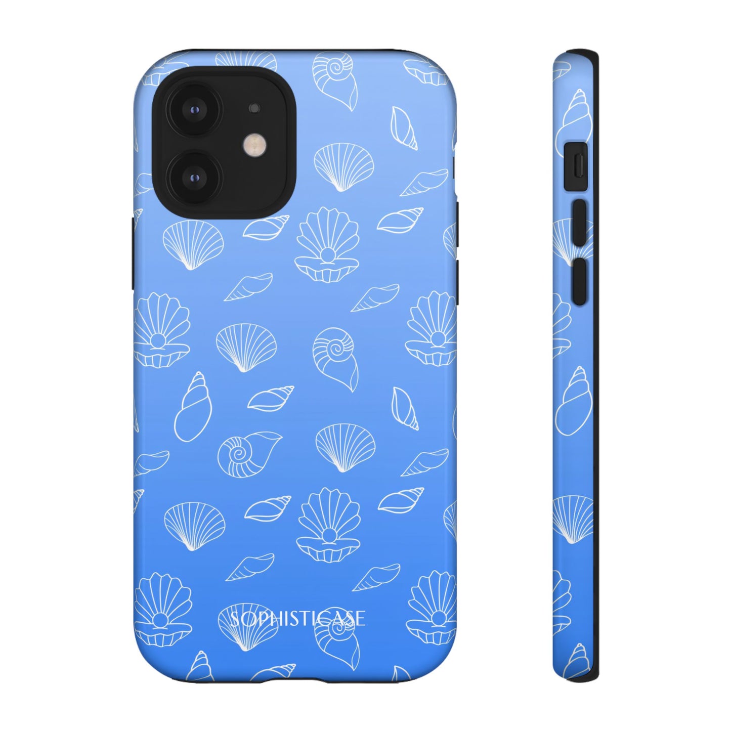 Seashell Society in Ocean Blue - iPhone Case, Samsung Galaxy Case, Google Pixel Case