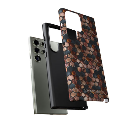 Rose' Runway in Honeycomb Mosaic - Tough Phone Case