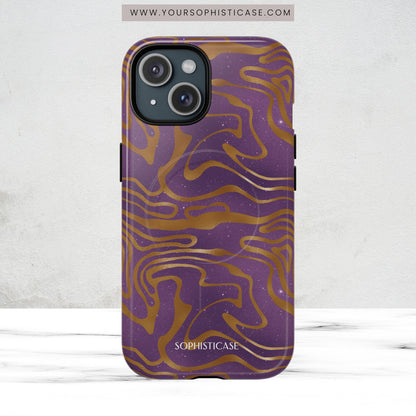 Cosmic Gold in Purple - iPhone Magsafe Case