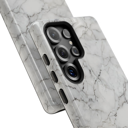 Marble Opulence in White - iPhone Case, Samsung Galaxy Case, Google Pixel Case