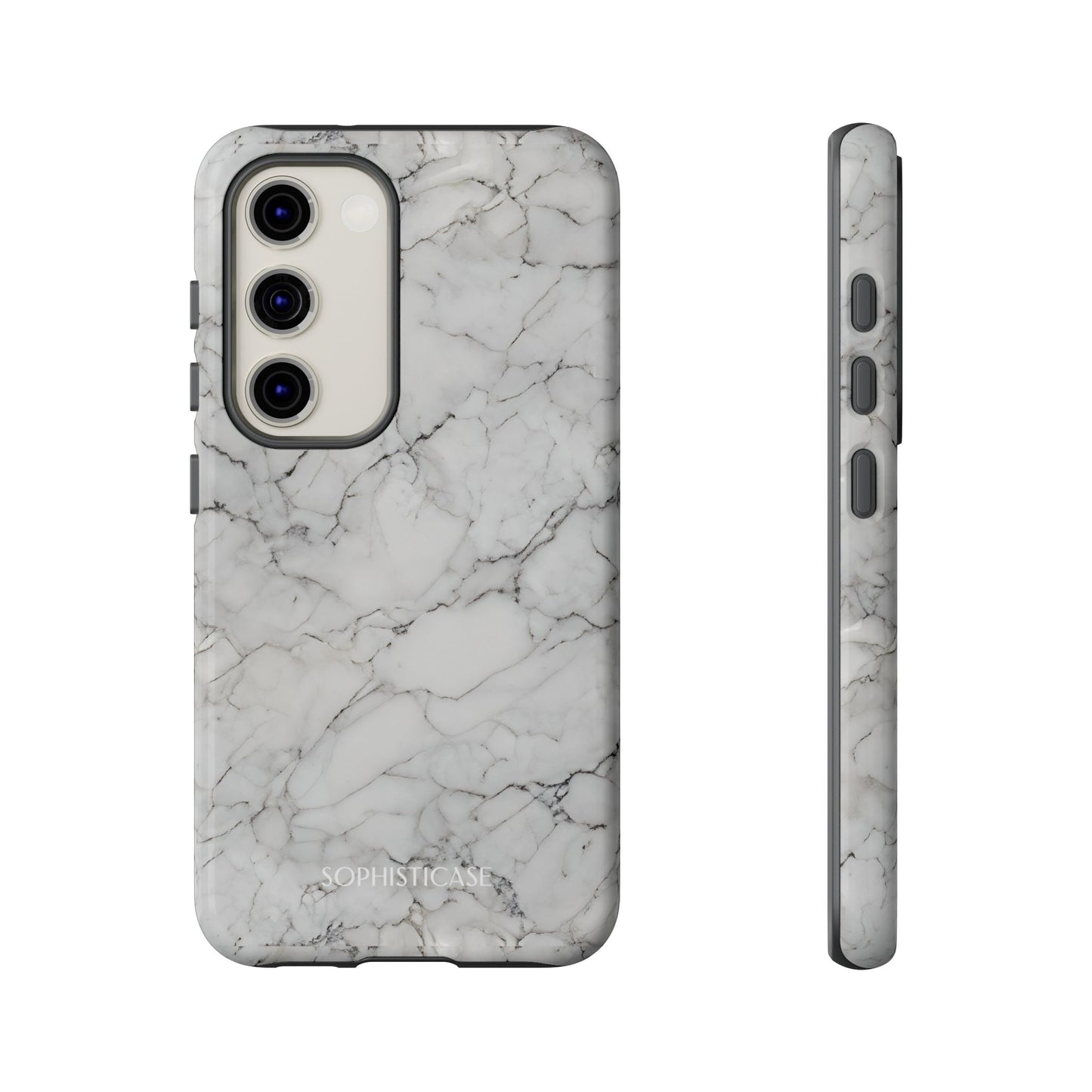 Marble Opulence in White - iPhone Case, Samsung Galaxy Case, Google Pixel Case