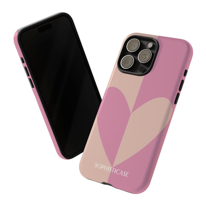 Be Mine in Pink and Brown - Tough Phone Case for iPhone