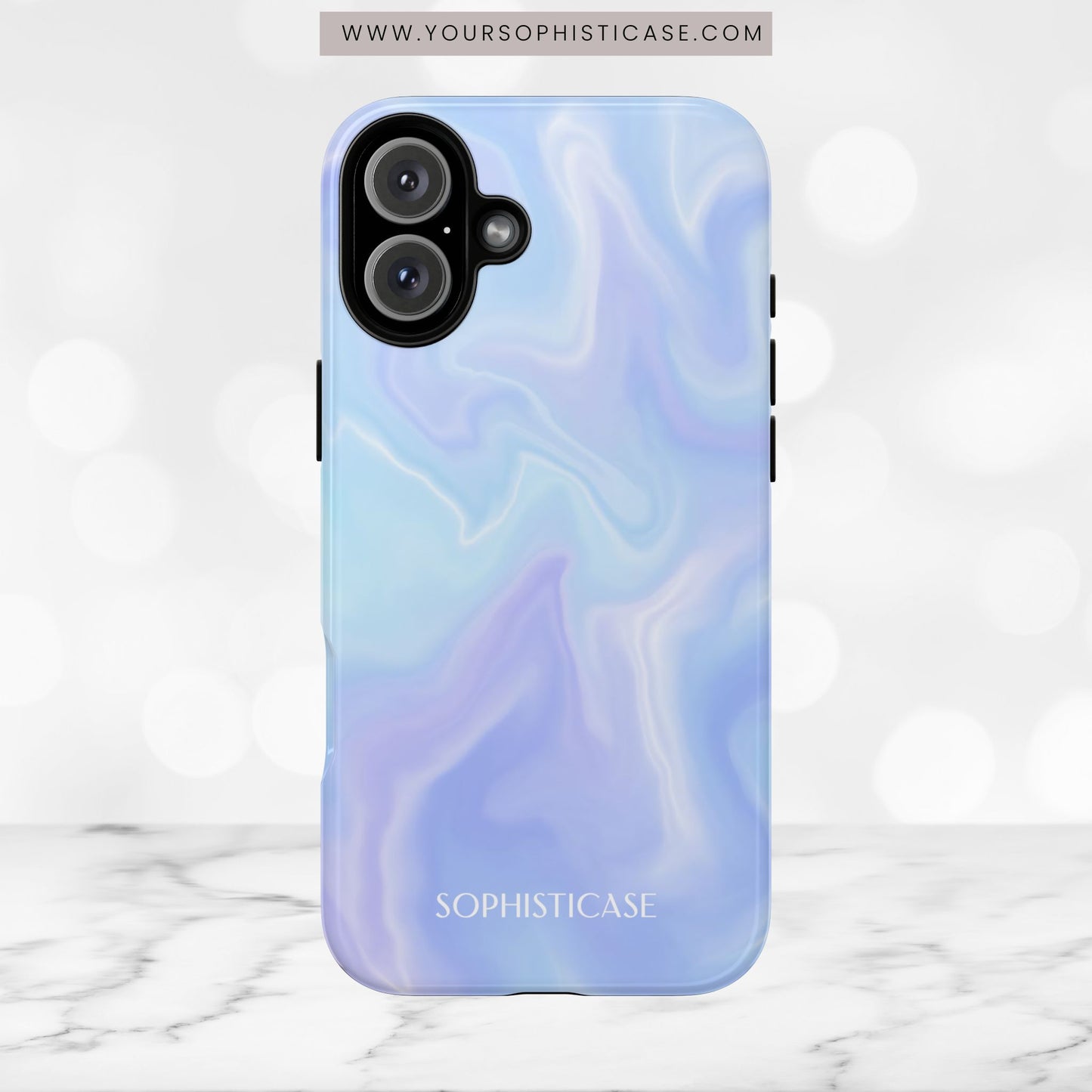 Liquid Magic in Blue Haze - iPhone Case