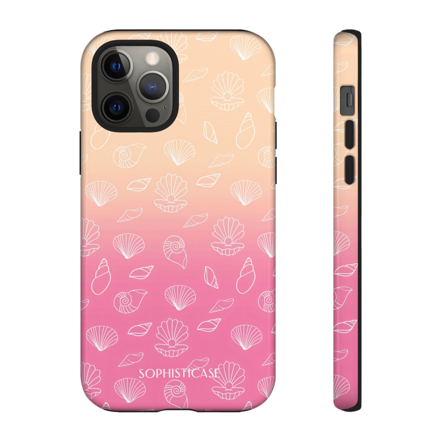 Seashell Society in Sandy Pink Sunset - iPhone Case, Samsung Galaxy Case, Google Pixel Case