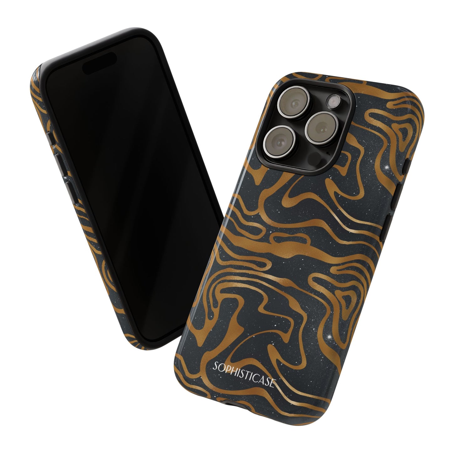 Cosmic Zebra in Black - iPhone Case, Samsung Galaxy Case, Google Pixel Case