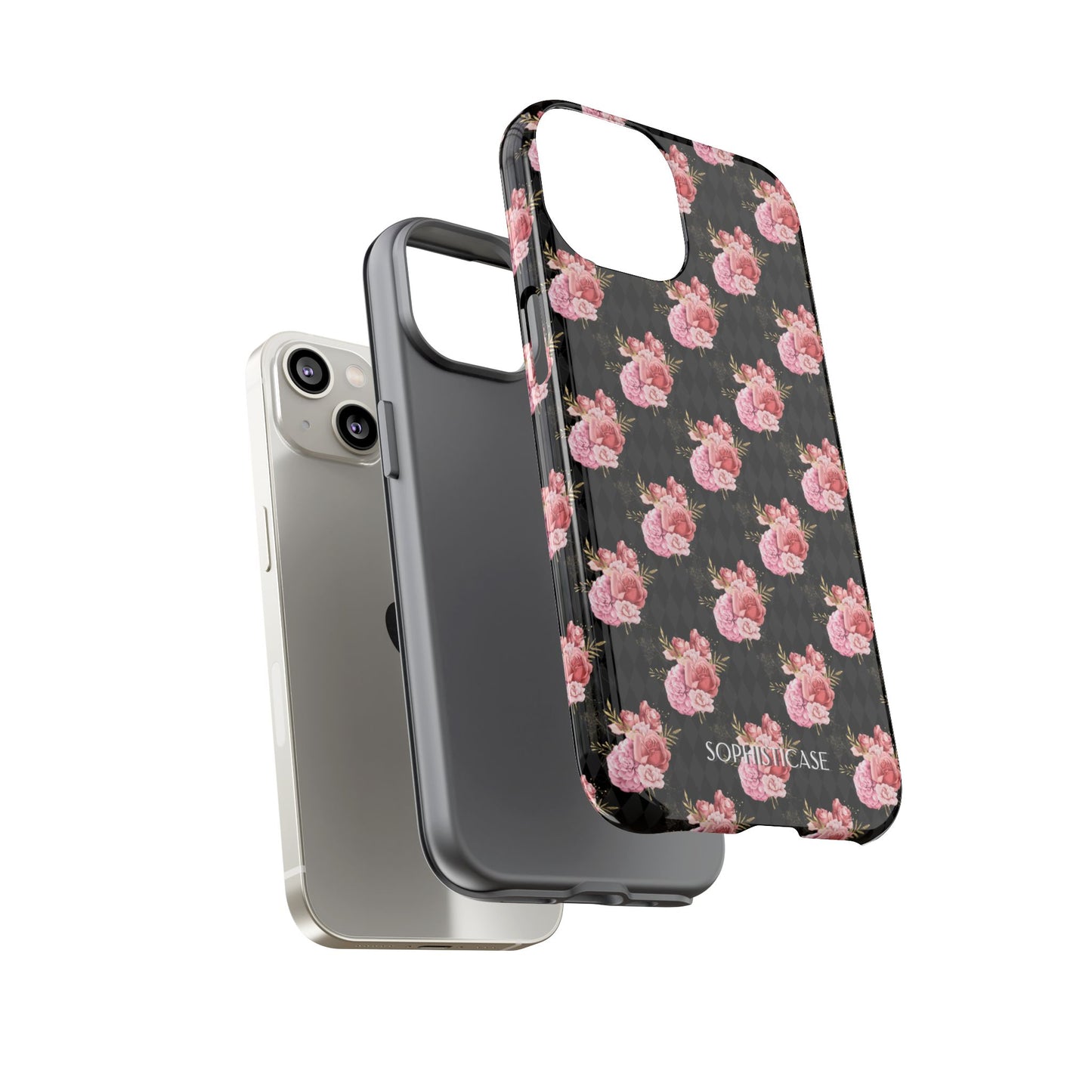Rose Diamond Romance in Vivienne - Tough Phone Case