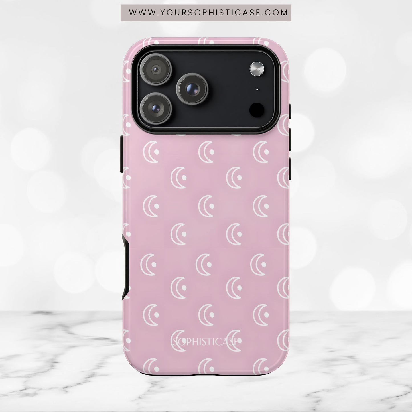Moon Phase in Pink - iPhone Case