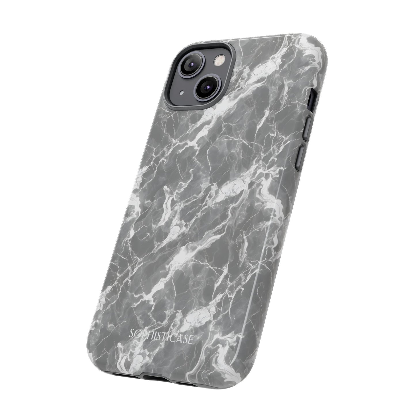 Marble Crush in Charcoal Grey - iPhone Case
