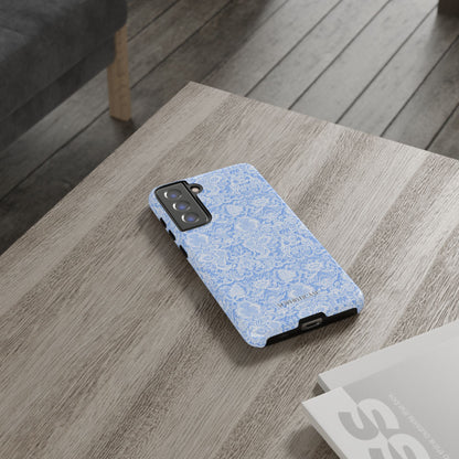 Luxe Lace in Blue - iPhone Case, Samsung Galaxy Case, Google Pixel Case