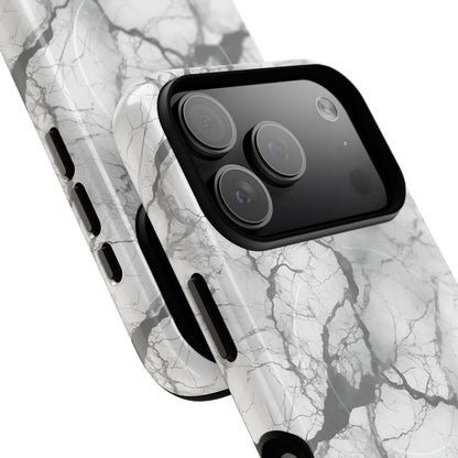 Marble Opulence in Charcoal Grey - Magsafe Case