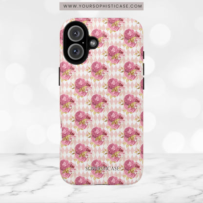Rose Diamond Romance in Sienna - Tough Phone Case