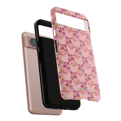 Rose Diamond Romance in Amelie - Tough Phone Case