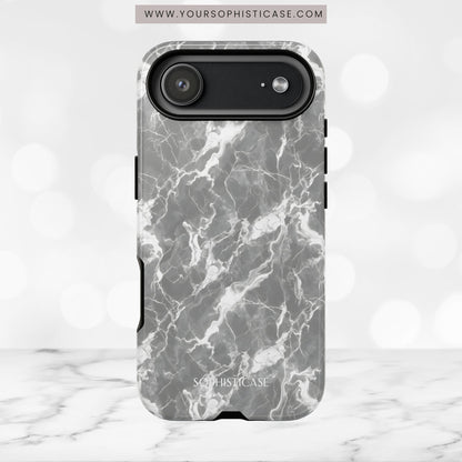 Marble Crush in Charcoal Grey - iPhone Case
