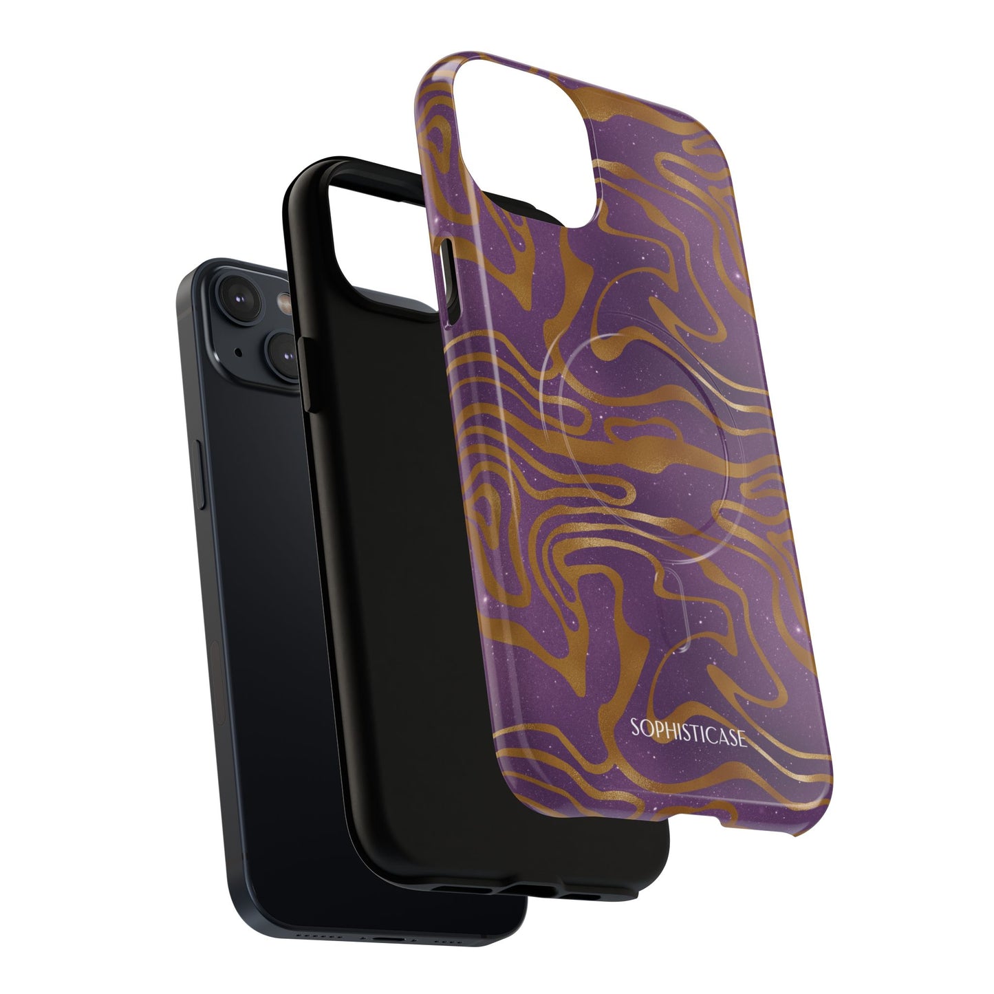 Cosmic Gold in Purple - iPhone Magsafe Case