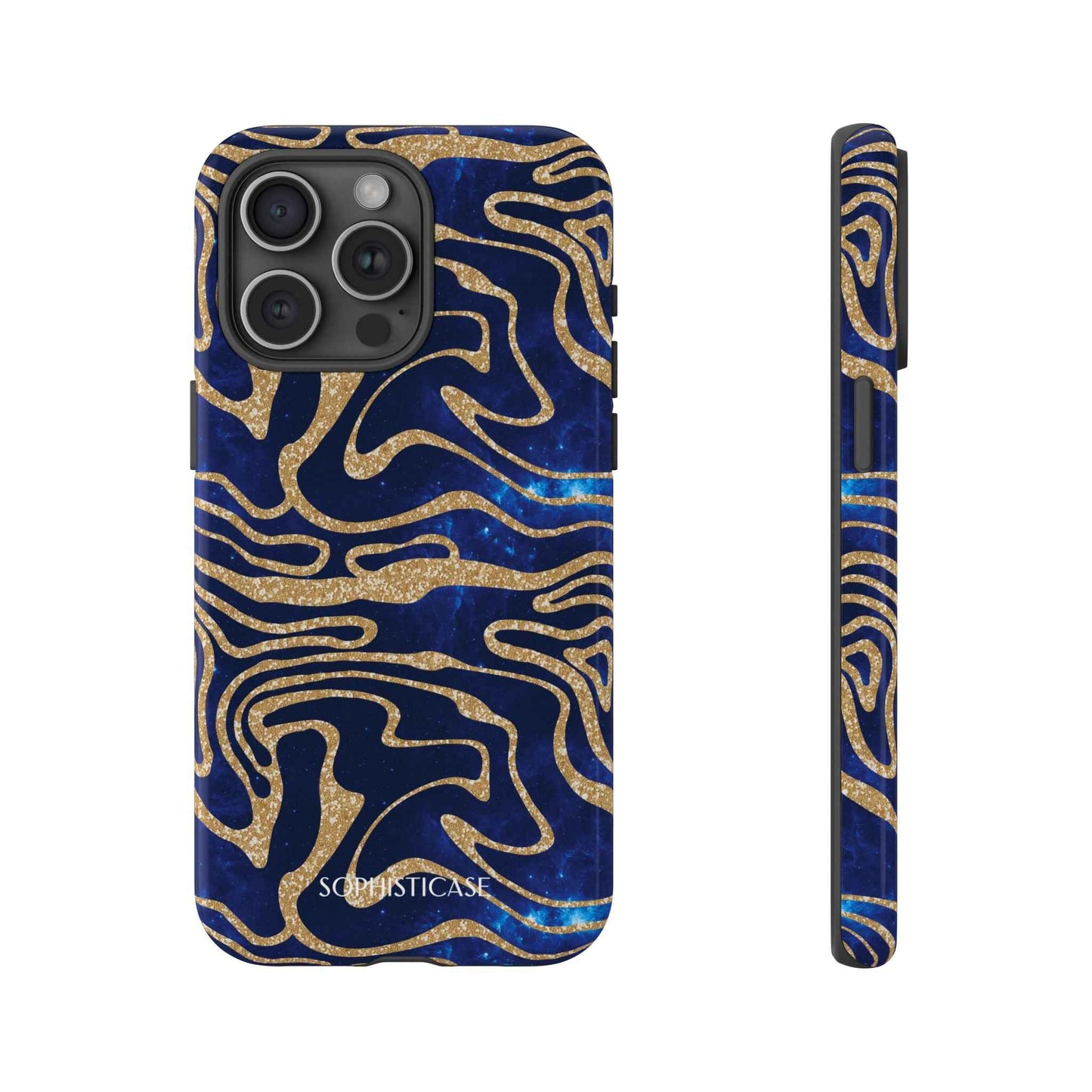 Cosmic Zebra in Blue - iPhone Case, Samsung Galaxy Case, Google Pixel Case