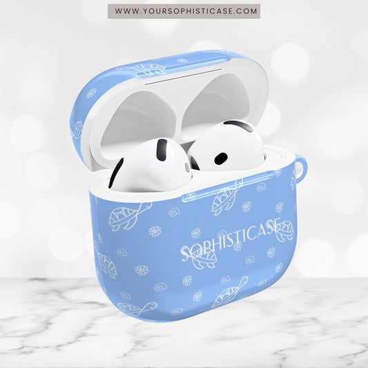 AirPod Cases - Turtle Island in Blue
